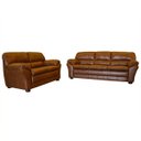 Ver imagem 1 de Sofá 2 e 3 Lugares Laura Couro Marrom Envelhecido - Gran Belo