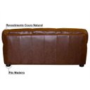 Ver imagem 2 de Sofá 2 e 3 Lugares Laura Couro Marrom Envelhecido - Gran Belo