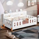 Ver imagem 1 de Cama de Criança Infantil Montessoriana Led Nina com Nicho - Branco