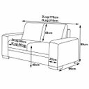 Ver imagem 4 de Sofá 2 e 3 Lugares Milano Couro Conhaque - Gran Belo