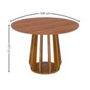 Ver imagem 4 de Mesa de Jantar Redonda Pitanga com 4 Cadeiras Estofadas Acai Linho Cinza Natuem