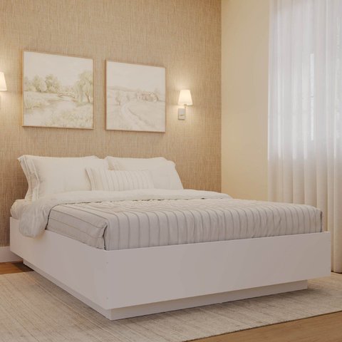 Cama Casal Araça CabeCasa MadeiraOriginals Branco