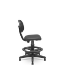 Ver imagem 3 de Cadeira Caixa Operativa Secretaria Plus Slim Couro Eco Preta