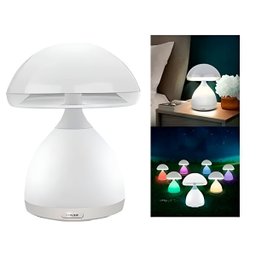 Luminária Abajur Led Recarregável Cogumelo 7 Cores - 2