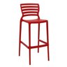Banqueta Sofia Alta Bar Vermelha em Polipropileno e Fibra de Vidro Tramontina 92137040 - 3