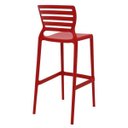 Ver imagem 5 de Banqueta Sofia Alta Bar Vermelha em Polipropileno e Fibra de Vidro Tramontina 92137040