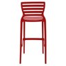 Banqueta Sofia Alta Bar Vermelha em Polipropileno e Fibra de Vidro Tramontina 92137040 - 6