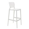 Banqueta Sofia Alta Bar Branca em Polipropileno e Fibra de Vidro Tramontina 92137010 - 1