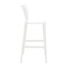 Banqueta Sofia Alta Bar Branca em Polipropileno e Fibra de Vidro Tramontina 92137010 - 4