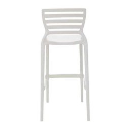 Banqueta Sofia Alta Bar Branca em Polipropileno e Fibra de Vidro Tramontina 92137010 - 5