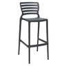Banqueta Sofia Alta Bar Grafite em Polipropileno e Fibra de Vidro Tramontina 92137007 - 2