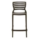 Ver imagem 3 de Banqueta Sofia Alta Marrom em Polipropileno e Fibra de Vidro Tramontina 92127109