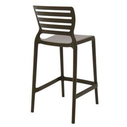 Banqueta Sofia Alta Marrom em Polipropileno e Fibra de Vidro Tramontina 92127109 - 6