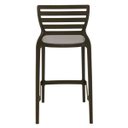 Ver imagem 5 de Banqueta Sofia Alta Marrom em Polipropileno e Fibra de Vidro Tramontina 92127109