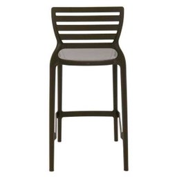 Banqueta Sofia Alta Marrom em Polipropileno e Fibra de Vidro Tramontina 92127109 - 5