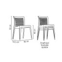 Ver imagem 7 de Cadeira Tramontina Victória Camurça com Encosto Vazado Horizontal em Polipropileno 92041210