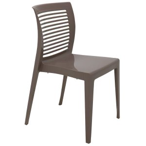 Cadeira Tramontina Victória Camurça com Encosto Vazado Horizontal em Polipropileno 92041210