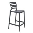 Ver imagem 1 de Banqueta Sofia Alta Grafite em Polipropileno e Fibra de Vidro Tramontina 92127007