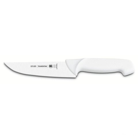 Faca para Carne Profissional Tramontina 11" em Aço Inox e Cabo Branco Tramontina