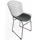 Ver imagem 2 de Cadeira para cozinha BERTOIA preta - Direto de Fábrica