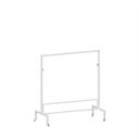 Ver imagem 2 de Arara Desfile Comac Modelo Quadrada Simples com Rodízio em Silicone Branco