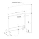 Ver imagem 4 de Arara Desfile Comac Modelo Quadrada Simples com Rodízio em Silicone Branco