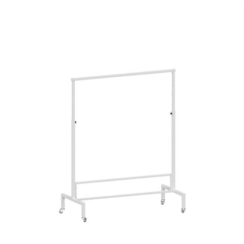 Arara Desfile Comac Modelo Quadrada Simples com Rodízio em Silicone Branco