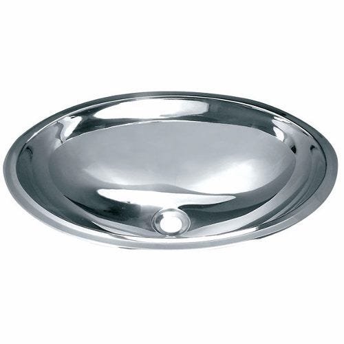 Cuba Oval De Inox  sobrepor/ embutir 36 x 27 interno - 1