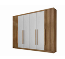 Ver imagem 1 de Guarda Roupas 1030 Coimbra Ripado 2,70m - 6PTS 8GAV Cum/Fendi Fosco 25