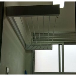 Varal Magico 7 Varetas Aluminio 120cm - Dobravel Branco - 2