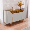 Ver imagem 2 de Buffet Aparador 4 Portas 160cm Melissa B02 Off/naturalle - Mpozenato
