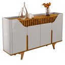 Ver imagem 1 de Buffet Aparador 4 Portas 160cm Melissa B02 Off/naturalle - Mpozenato