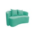 Ver imagem 5 de Sofá Decorativo Montreal 180cm Orgânico Veludo Acqua