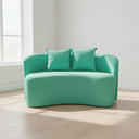 Ver imagem 2 de Sofá Decorativo Montreal 180cm Orgânico Veludo Acqua