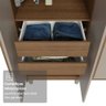 Guarda-Roupa Casal com Pés 8 Portas Batentes com Espelho Saturno Madesa - 8