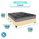 Ver imagem 3 de Cama Box + Colchão Casal D28 Conforto Paropas