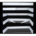 Ver imagem 3 de Varal Magico 4 Varetas Aluminio 50cm - Dobravel Branco