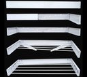 Ver imagem 3 de Varal Magico 4 Varetas Aluminio 50cm - Dobravel Branco