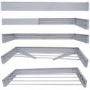 Ver imagem 1 de Varal Magico 4 Varetas Aluminio 50cm - Dobravel Branco