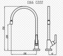 Ver imagem 2 de Torneira De Mesa Bica Móvel 1166 C222 Arejador articulado 1/4 volta Cromada
