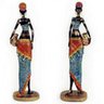 Africana Estatueta Decoração Estátua - Resina Premium - 34cm - 4