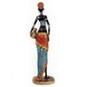 Africana Estatueta Decoração Estátua - Resina Premium - 34cm - 3