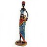 Africana Estatueta Decoração Estátua - Resina Premium - 34cm - 2