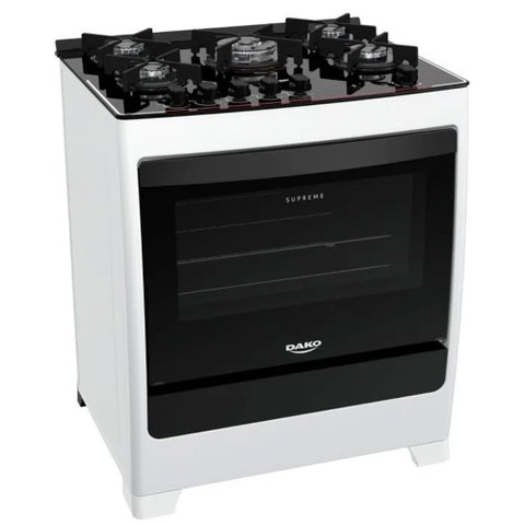 Fogão 5 Bocas Supreme Glass Dako Bivolt