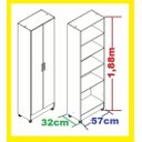 Ver imagem 2 de Paneleiro Magia com Portas Espelhadas Branco
