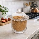 Ver mais imagens de Acucareiro de Cristal com Colher Coracao 210ml