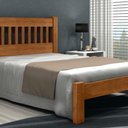 Ver imagem 1 de Cama Queen Size Lisboa de Madeira Maciça Angelim Imbuia