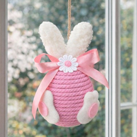 Pendente Ovinhos Coelho Páscoa Enfeite Decorativo de 13x8cm