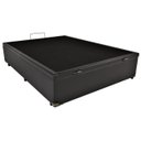 Ver imagem 2 de Cama Box Baú Viúva Corino Preto 128x188x42