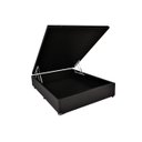 Ver imagem 1 de Cama Box Baú Viúva Corino Preto 128x188x42